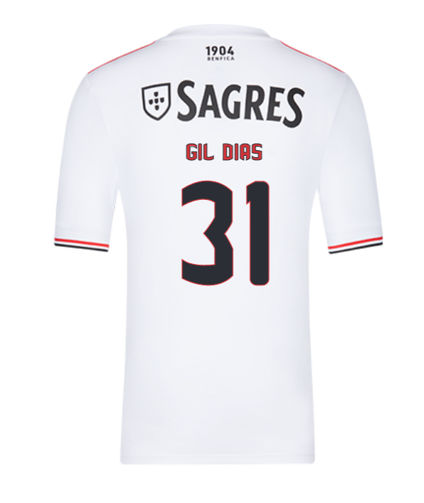 2021/22 Benfica Away Kit Soccer Jersey with Gil Dias 31 printing